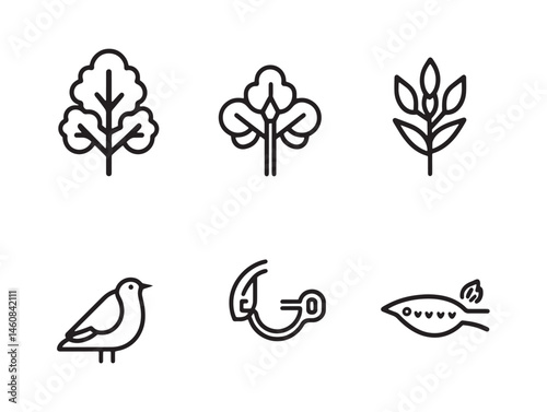 Unique Feed Line Art Elements for Modern Design Solutions