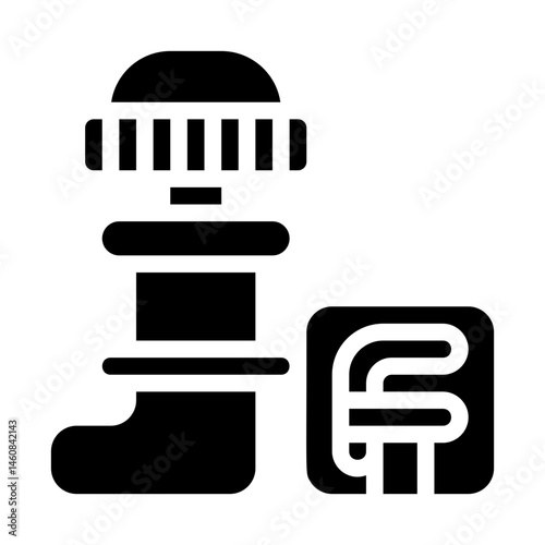 Pipe wrench Solid Icon