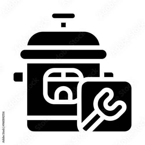 Rice cooker Solid Icon
