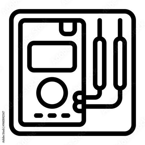 Multimeter Line Icon