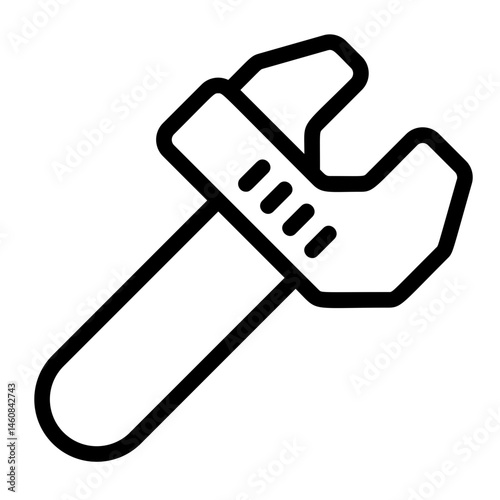 Wrench Line Icon