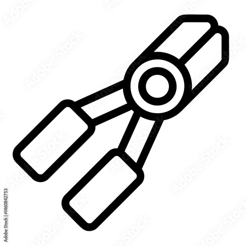 Wire cutter Line Icon