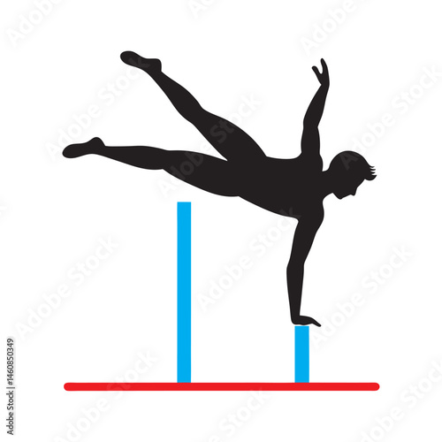 Female Gymnast Silhouette in ...