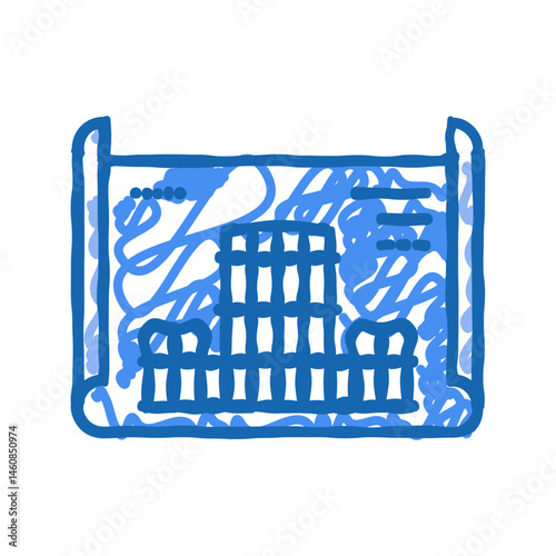 blueprint creation architectural drafter icon doodle illustration