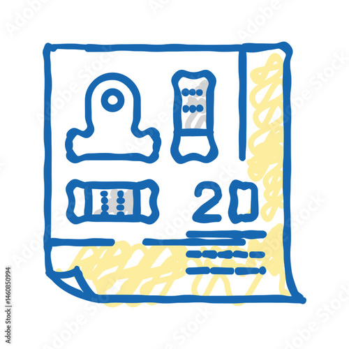 2d drafting architectural drafter icon doodle illustration
