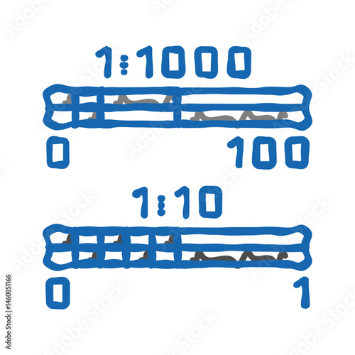 architectural scale drafter icon doodle illustration