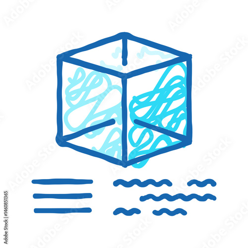 line weights architectural drafter icon doodle illustration