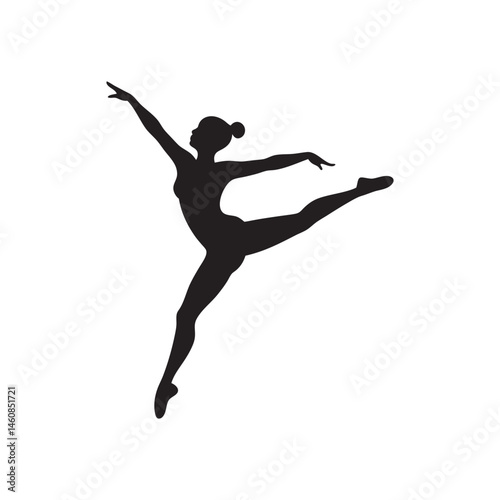 Gymnast One-Arm Handstand Sil...