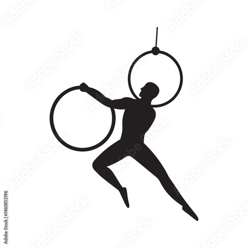 Rhythmic Gymnast with Hoop Si...