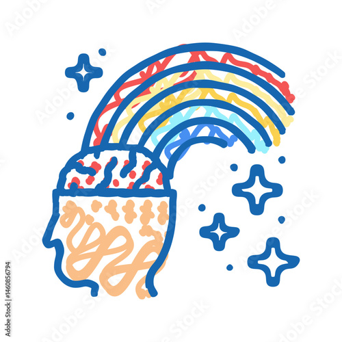 inspiration muse succes challenge icon doodle illustration