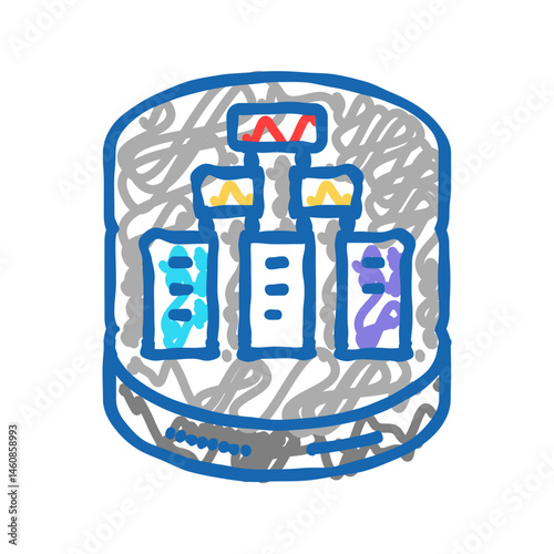 database design icon doodle illustration