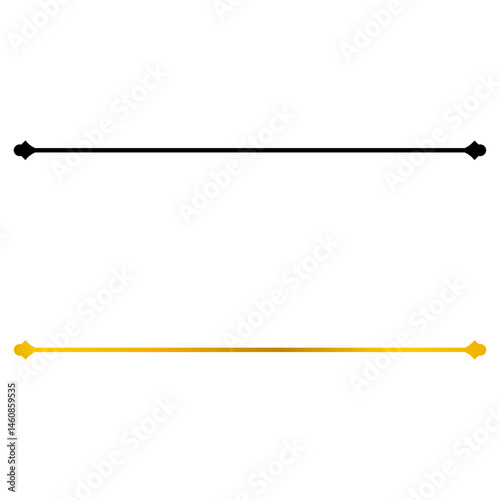 Black and gold simple divider lines