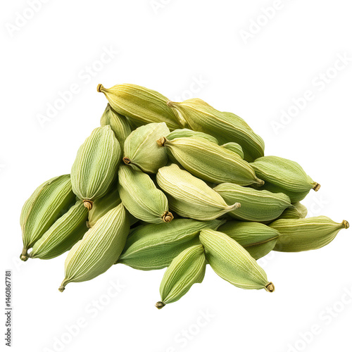 Wallpaper Mural Pile of green cardamom pods isolated on transparent background Torontodigital.ca