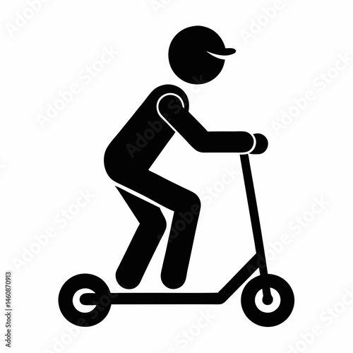 man on scooter