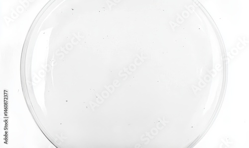 Clear, round, smooth surface with minor speckles