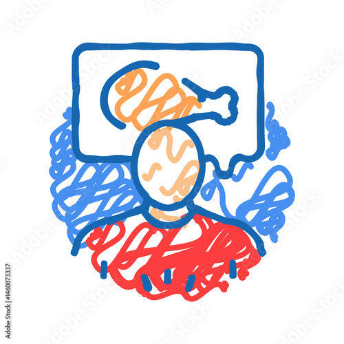 changes skin texture disease symptom icon doodle illustration