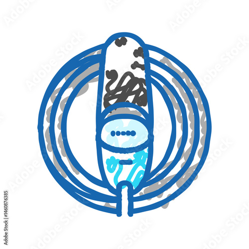 charging cable organizer electric icon doodle illustration