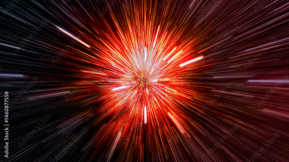 Abstract flight in space hyper jump illustration Abstract flight in space hyper jump illustration