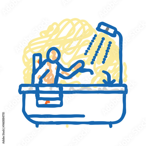 daily living skills occupational therapist icon doodle illustration