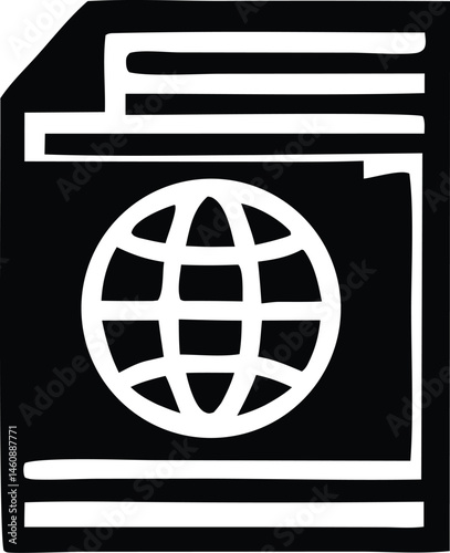 A vector illustration shows a black and white card accented by a gold ribbon, a globally recognized web design element