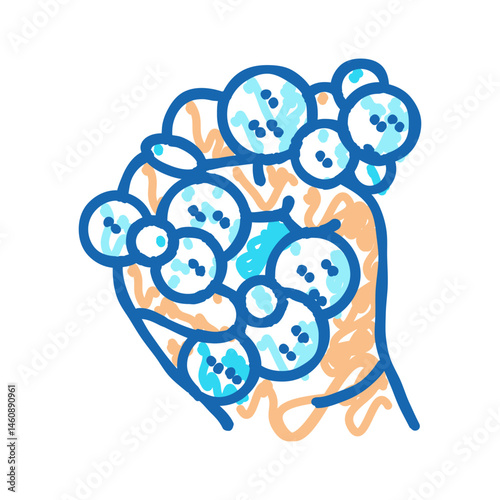 squeeze toy fidget icon doodle illustration