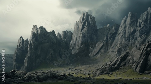 Mountain landscape background