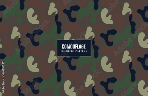 military camouflage seamless pattern