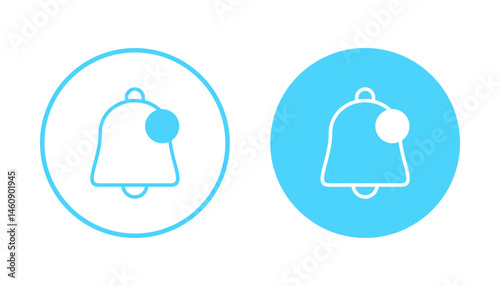 Bell icon vector. Notification sign and symbol for web site design