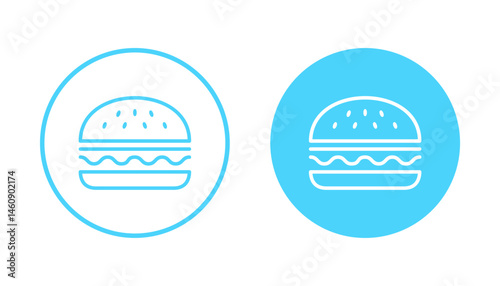 Burger icon vector. burger sign and symbol. hamburger