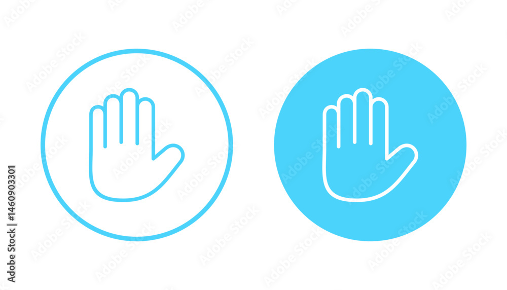Hand icon vector. hand sign and symbol. palm Hand icon vector. hand sign and symbol. palm