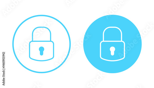 Lock icon vector. Padlock sign and symbol. Encryption icon. Security symbol