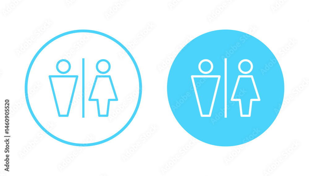 Toilet icon vector. Girls and boys restrooms sign and symbol. bathroom sign. wc, lavatory Toilet icon vector. Girls and boys restrooms sign and symbol. bathroom sign. wc, lavatory