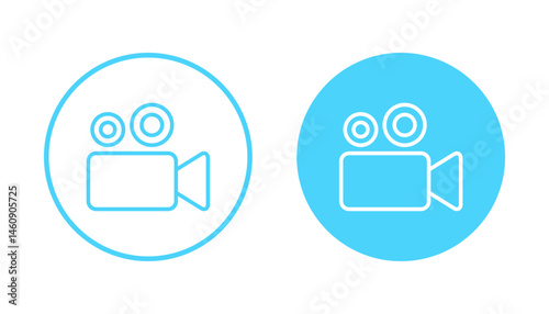 Video icon vector. video camera sign and symbol. movie sign. cinema