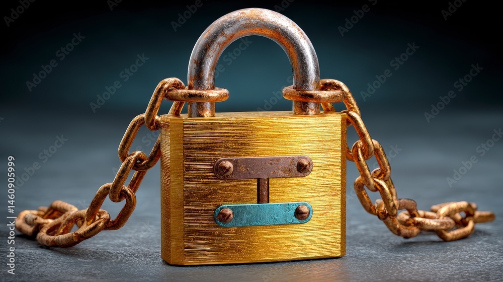Broken Chains Unlocked Padlock Freedom Release Independence Concept