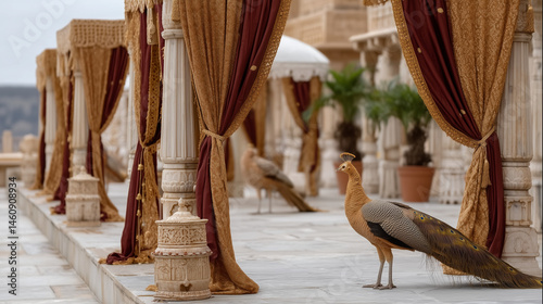 Peacock Elegance in Archite...