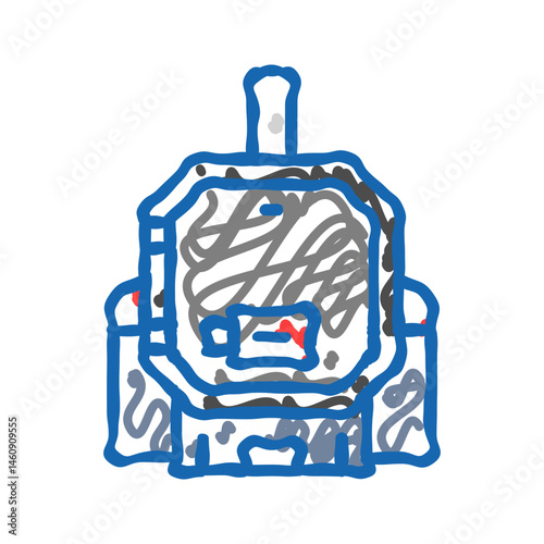 boiler biomass icon doodle illustration