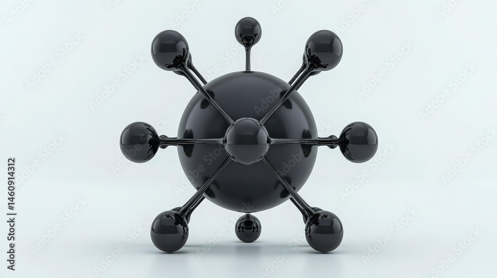 Global Network Connection Abstract 3D Sphere Technology Business