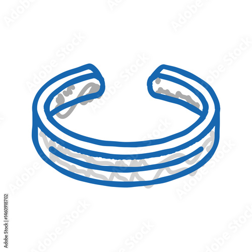 lapel pin jewelry fashion icon doodle illustration