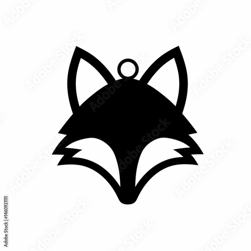 Wolf head key chain