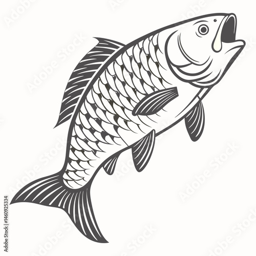 Vector illustration of a fish