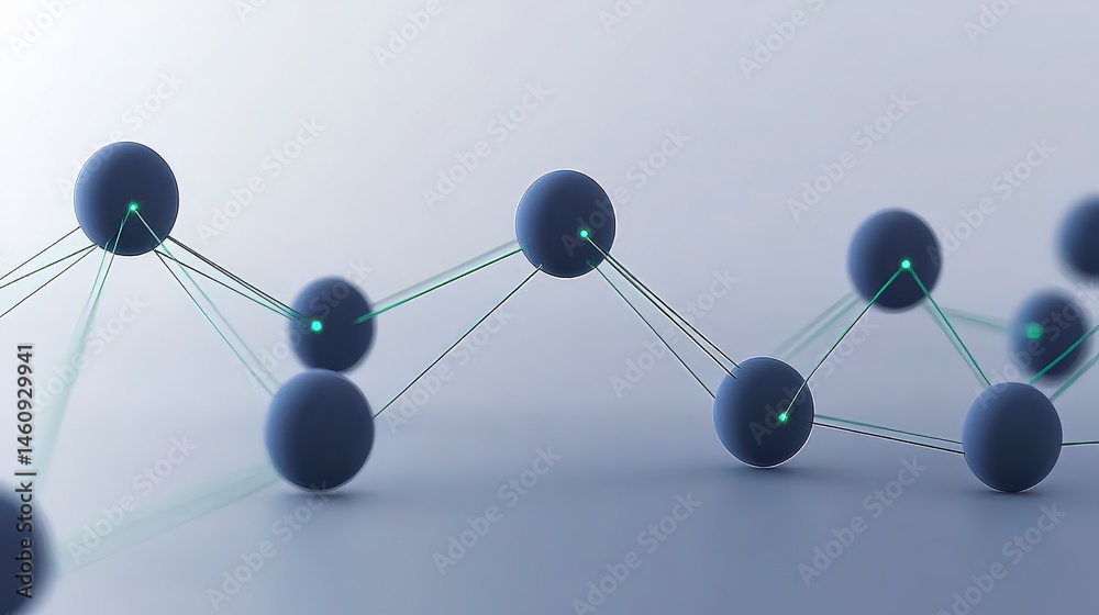 Abstract Network Connection Global Data Digital Sphere Technology Concept