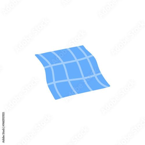 Picnic blanket element. Vector illustration.