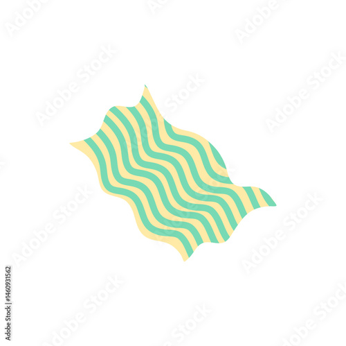 Picnic blanket element. Vector illustration.