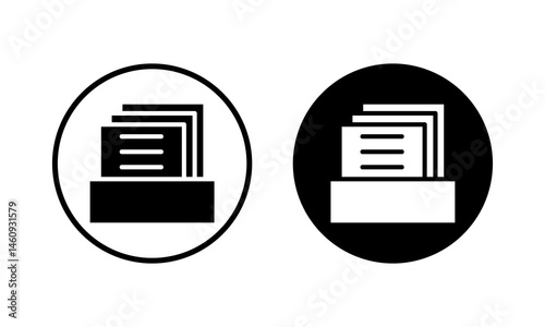Archive folders icon vector illustration. Document vector icon. Archive storage icon.