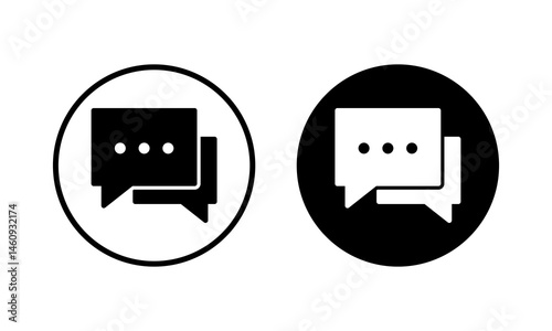 Chat icon vector illustration. speech bubble sign and symbol. comment icon. message