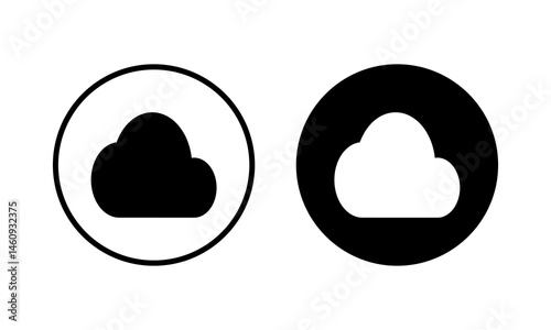 Cloud icon vector illustration. cloud sign and symbol