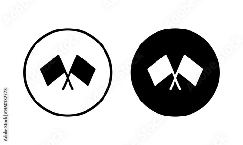 Flag icon vector illustration. Gps location pin map. Location marker symbol.