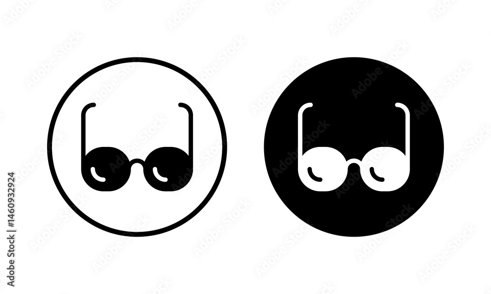 Obraz premium Glasses icon vector illustration. Glasses sign and symbol