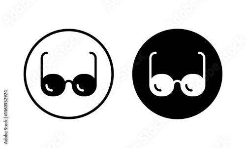 Glasses icon vector illustration. Glasses sign and symbol