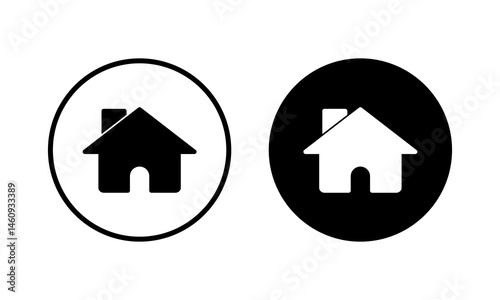 Home icon vector illustration. House sign and symbol